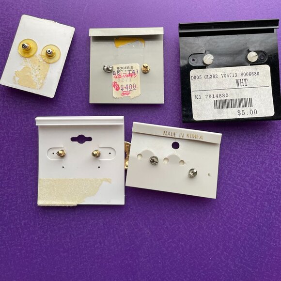 Lot of 5 Vintage Earrings - Picture 2 of 2